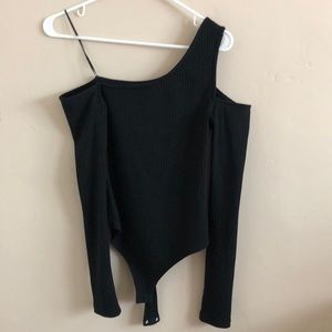 Lelis Collection Black off the shoulder bodysuit
